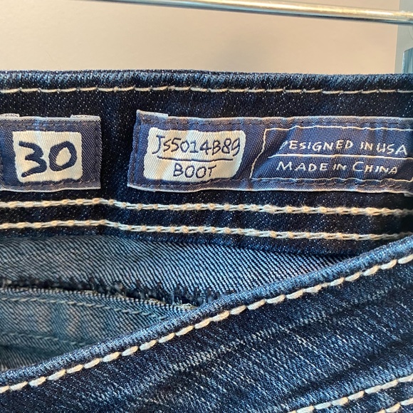 NWT Woman's Miss Me Boot Cut Denim Jeans with Bling JS5014B89 - Size 30 - Picture 12 of 13